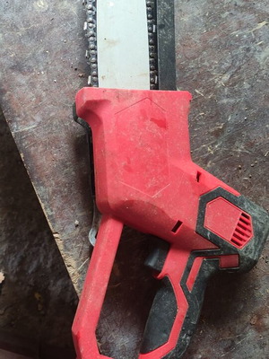 Small battery-powered pruner like new