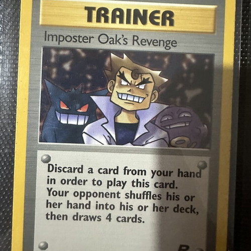 Imposter Oak’s Revenge Pokemon Card like new