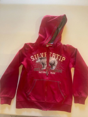 Red hoodie jacket size 8-10, 146-152 cm