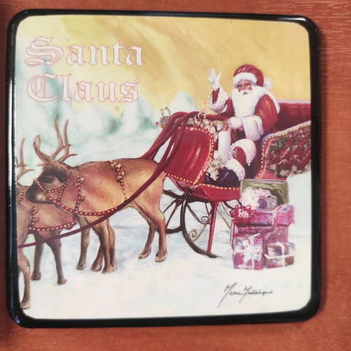Royal Art Collection Christmas Coasters set of 4 like new