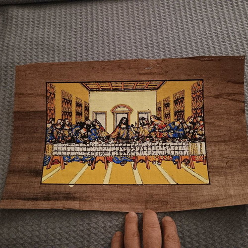 Reproduction of The Last Supper Leonardo da Vinci on new papyrus