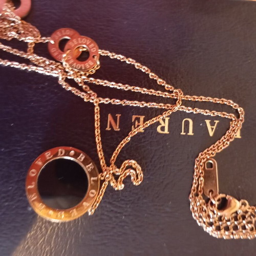 Beloved necklace chain 82 cm new, gold tone