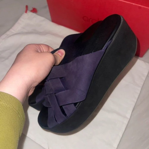Arche platform sandals used, size 38, purple