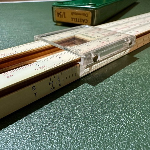 Faber Castell Darmstadt 1/54 vintage used with case