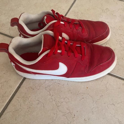 Nike athletic shoes used, size 41, red