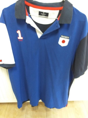 Hackett polo shirt like new, blue multicolor, XXL