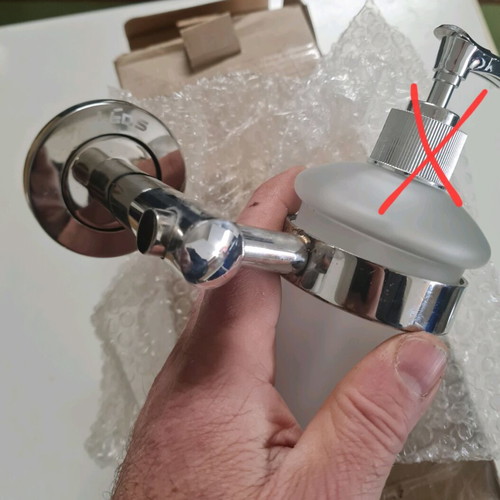 Inox bathroom dispenser holder like new
