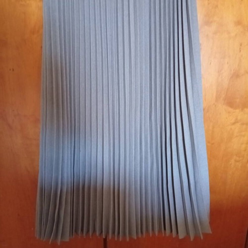 Vintage Y2K Maxi Pleated Skirt Mango S gray like new