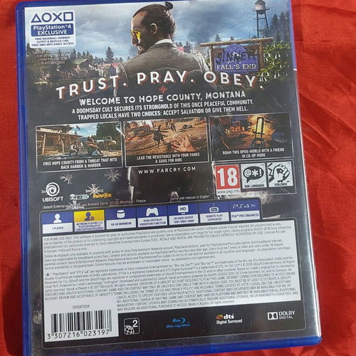 Far Cry 5 PlayStation 4 game like new with box