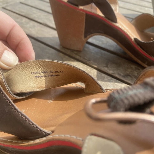 Camper sandals size 40 used, brown