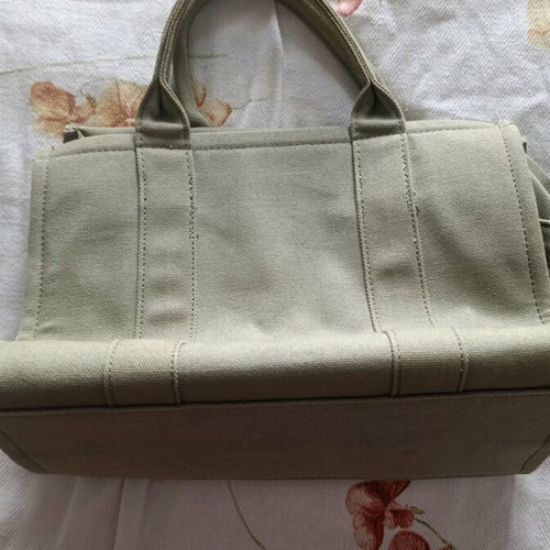 Khaki Handbag new with strap and zipper