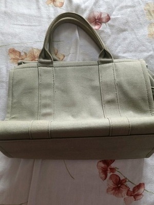 Khaki Handbag new with strap and zipper