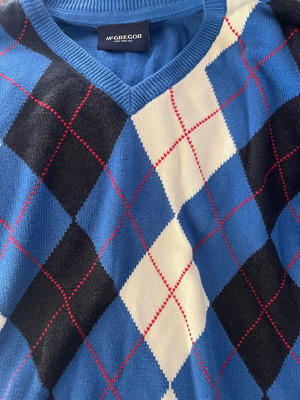Mc Gregor sweater used, 100% cotton, multicolor, size L