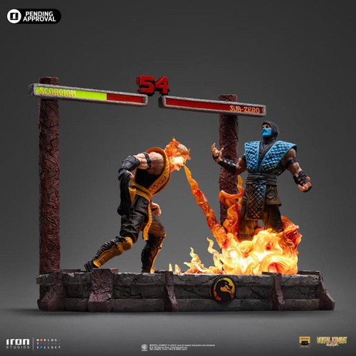 Statue Scorpion Fatality Mortal Kombat Deluxe Art Scale 1/10 Iron Studios new