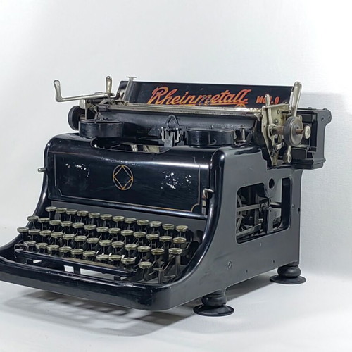Rheinmetall 9 Typewriter vintage collectible used, needs repair
