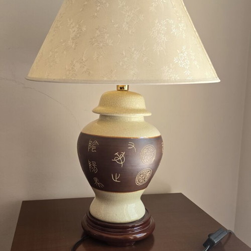 Table lamps used, set of 2 for bedroom