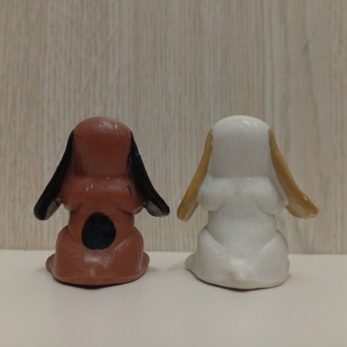 LGT Pound Puppies Dog Puppy Figures 1984 vintage used, set of 2