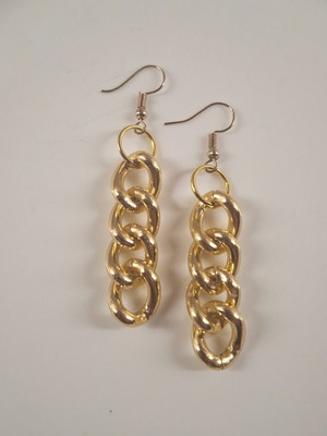 Gold Chain Dangling Earrings new