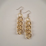 Gold Chain Dangling Earrings new