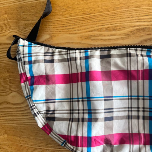 Nike vintage crescent crossbody bag used, plaid design