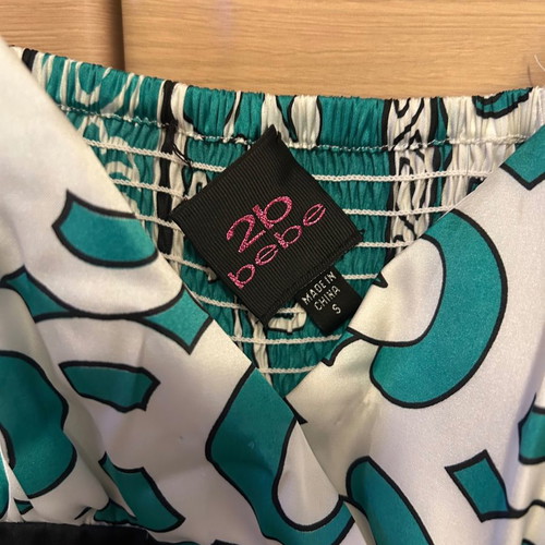 2bebe short turquoise dress small new