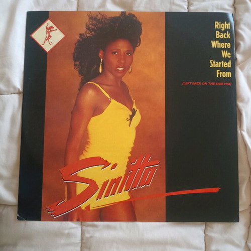 Sinitta Right Back Where We Started From vinyl record like new, 12"