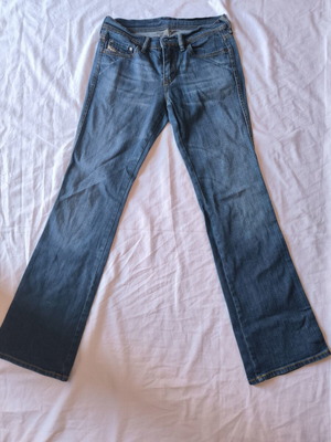 Diesel RAMF vintage jeans, low-rise flare, made in Italy
