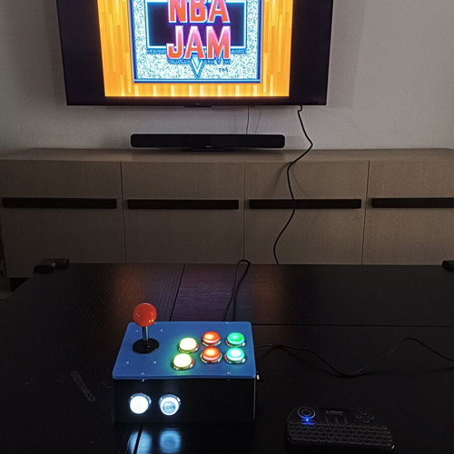 Retro Arcade Console with LED Buttons new