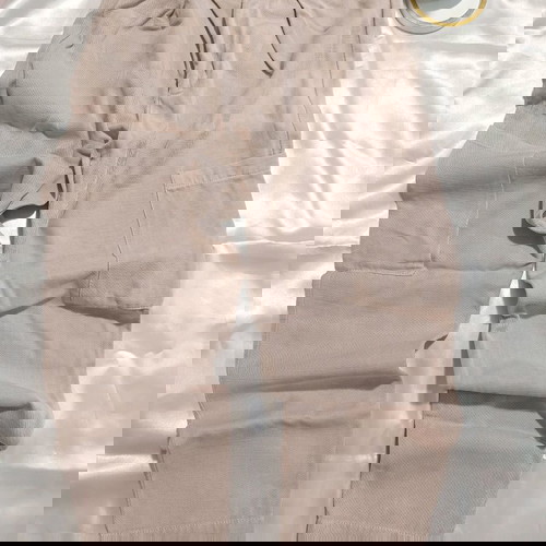 Μπεζ δροσερό παντελόνι με τσέπες πλαϊνές για κορίτσια