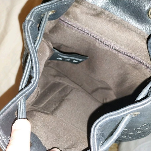 Achilleas Accessories leather backpack like new, black