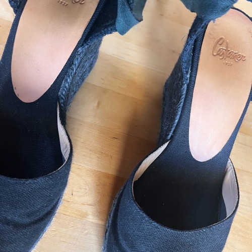 Castaner black high espadrilles size 36