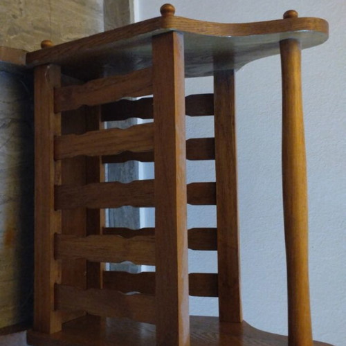 Oak Magazine Rack Small Used