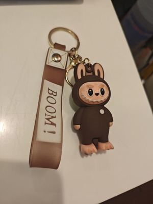 Labubu Keychain like new, brown color