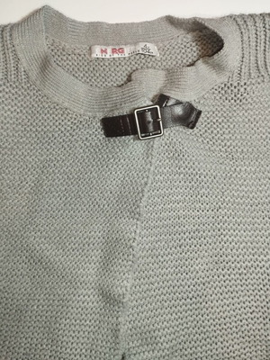 Energiers short-sleeve piqué cardigan 4 years like new, grey