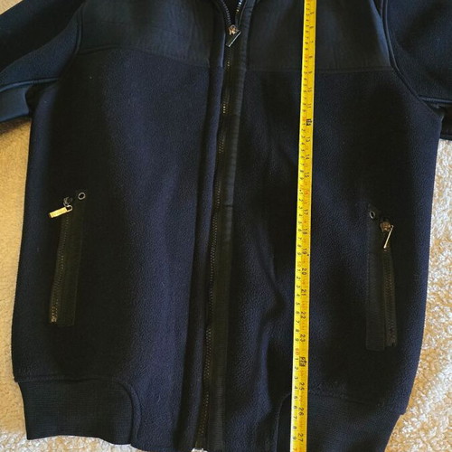 Men's black warm fleece sweatshirt XL
