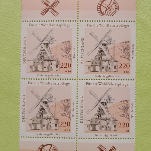 German stamps 1997 with Bonn first day cover, 5 mint blocks