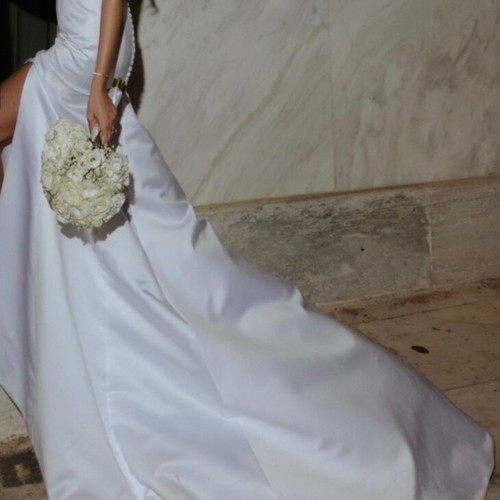 Celia Kritharioti Haute Couture mermaid wedding dress like new, white, size XS/S