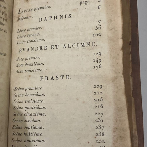 French books 3 volumes used, OEUVRES COMPLETES DE SALOMON GESSNER 1807