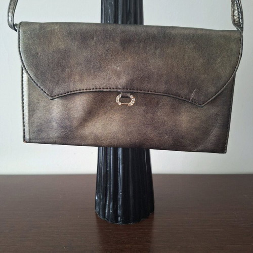 Women's shoulder bags used, pack of 2, ivory and bronze
