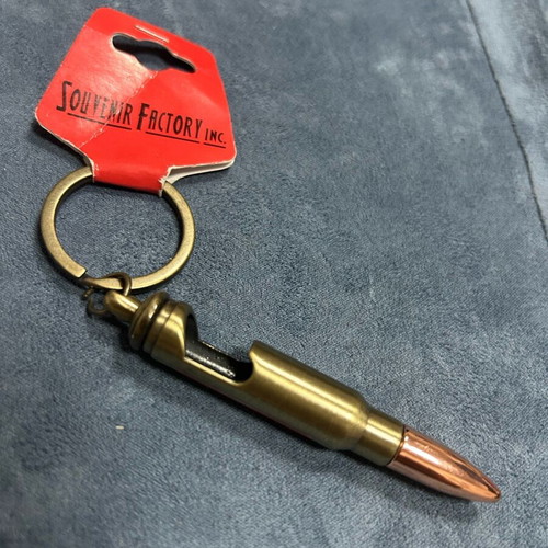 Keychain bottle opener new in ball shape “We don’t dial 911”
