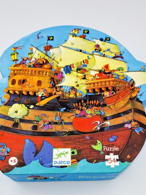 Djeco Pirate Ship Puzzle like new, 54 pieces