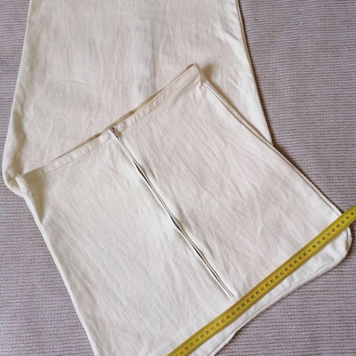 Chair covers set of 2 handmade cotton with zipper and velcro like new