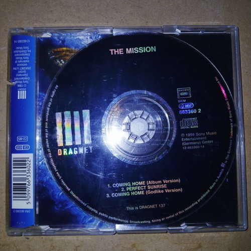 The Mission Coming Home CD single used, rock