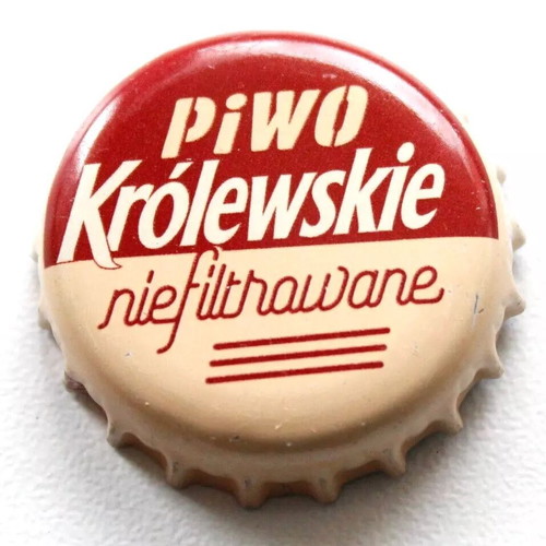 Krolewskie brewery bottle cap used, Poland