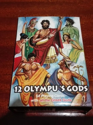 Playing cards 12 gods of Olympus like new