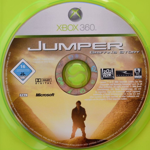Jumper: Griffin's Story Xbox 360 game like new, action-adventure