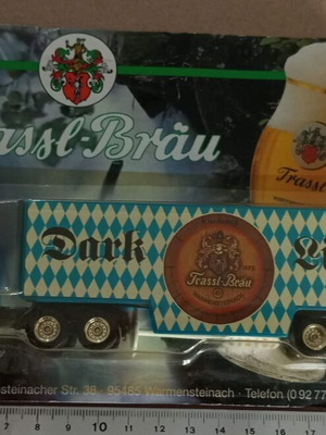 Trassl brau beer promotional truck trailer new