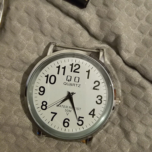 Q&Q Quartz men's watch like new with Festina leather strap