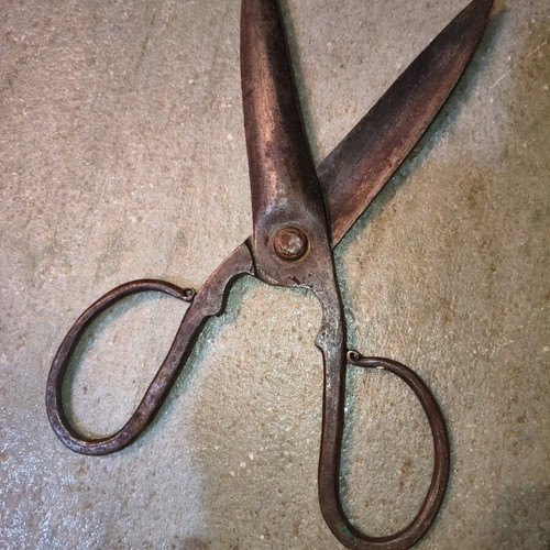 Handmade Forged Antique Scissors Used for Sheep Shearing