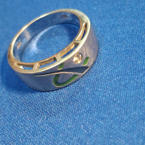 Silver ring with 925 stamp new